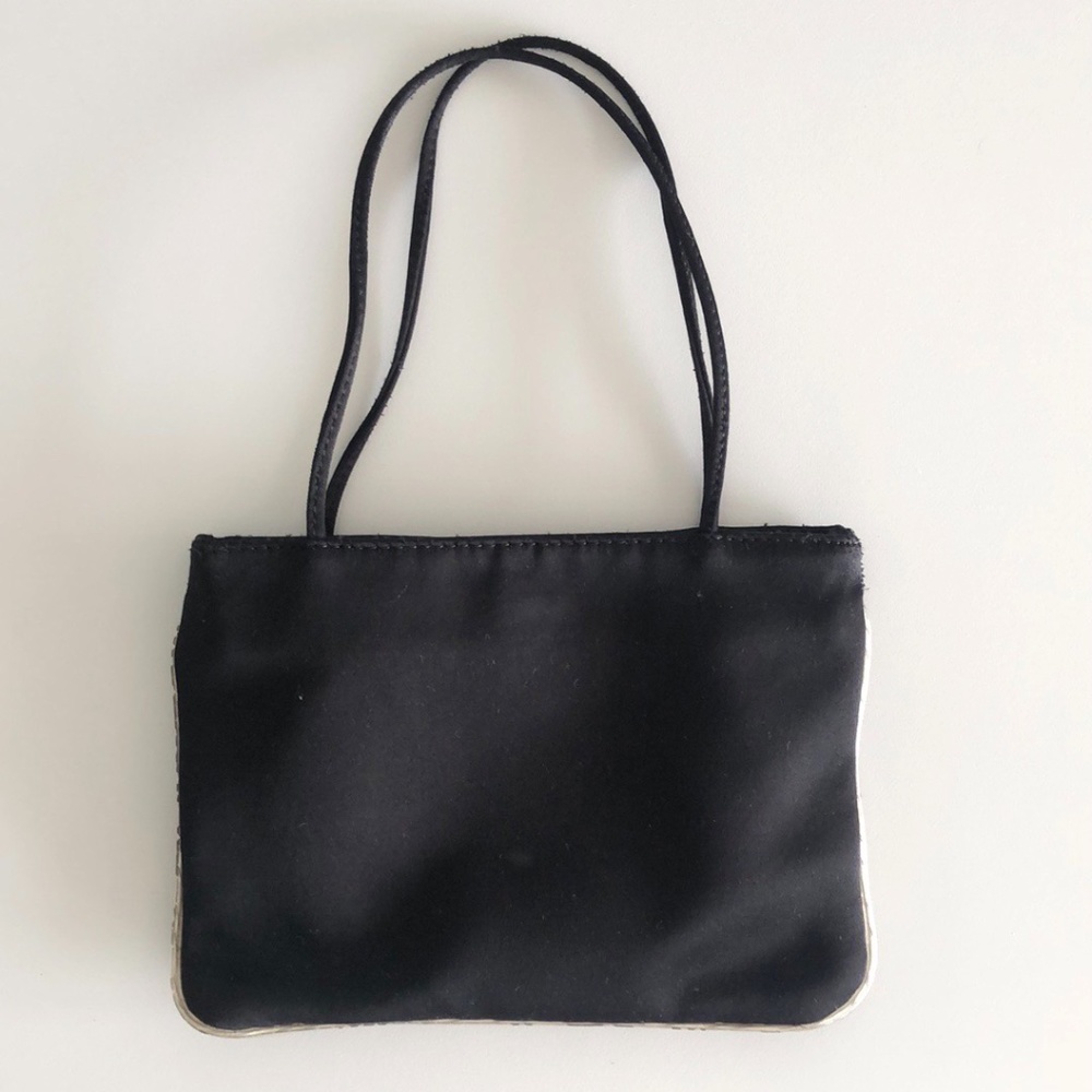 Emporio Armani Black Satin Handbag
